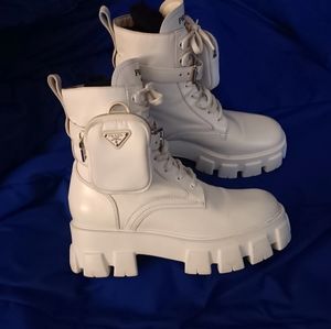 Prada monolith chunky boots